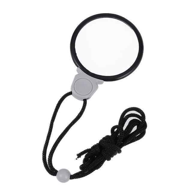 Necklace Magnifier Hanging Loupe Monocle Lens Coin Magnifying Glass Plastic Chain For Jewelry Zooming Increase Vision