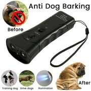 Fznkrag Ultrasonic Dog Training Repeller with Flashlight, Black