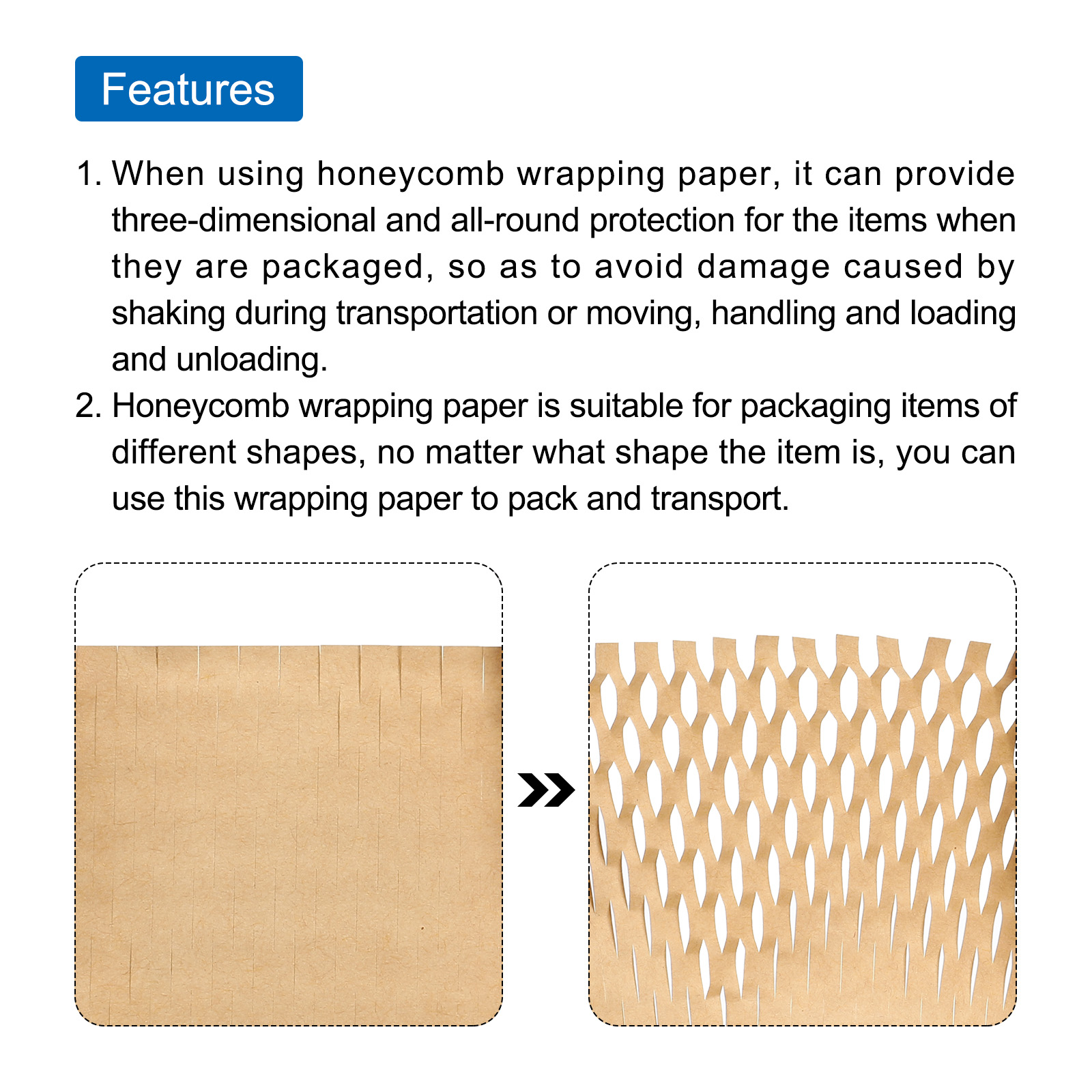 Uxcell Packing Paper 12 Inch x 65.6 Feet Cushioning Wrap Rolls Packing Paper for Moving Packaging Brown