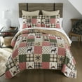thumbnail image 6 of Your Lifestyle Holly Forest 3PC Queen Pieced Cotton Quilt Set, 6 of 8