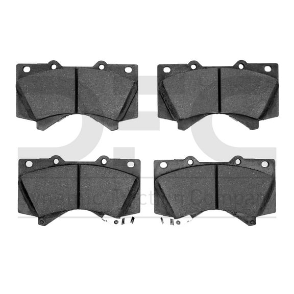 Dynamic Friction Company Heavy Duty Brake Pads - Semi Metallic 1214-1303-00-Front Set For 2007-2021 Toyota Tundra, 2008-2021 Lexus LX570, 2008-2021 Toyota Land Cruiser, 2008-2022 Toyota Sequoia