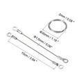 thumbnail image 2 of Stainless Steel Lanyard Cable 1.5mmx10cm, 10 Pack Eyelets Ended Security Wire Rope with 20 Pack Key Ring, 2 of 6