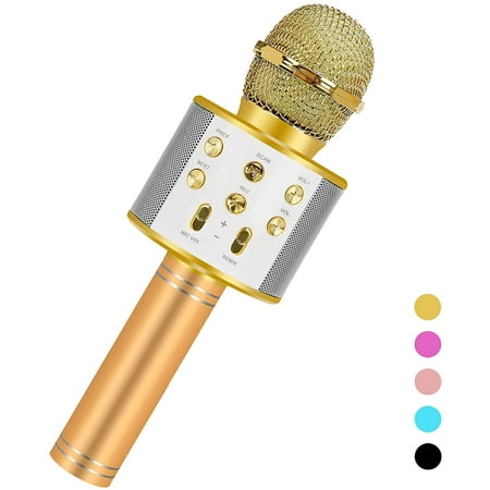 Microphone karaoké sans fil Bluetooth pour filles garçons 6-15 ans