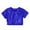 Blue, variant on Toddler Girls Short Sleeve Sequin Glitter Top For Party Carnival Performance Outfit Toddler Girl Tops Cropped Style Pink，4-5 Years