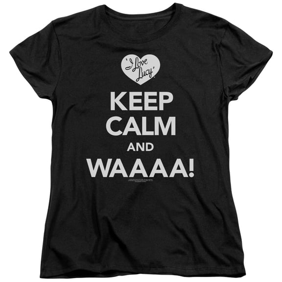 I Love Lucy - Keep Calm Waaa - Women's Short Sleeve Shirt - X-Large