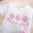 thumbnail image 4 of KPOPLK Infant Baby Girl Summer Clothes Set 9 12 18 24 Months 2T 3T 4T Flower Short Sleeve Round Neck Tops Elastic Waist Shorts Outfit(6-12 Months,Pink), 4 of 8