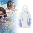 thumbnail image 2 of Clip para la nariz y tapones para los oídos Natación Clip para la nariz Tapones para los oídos Silicona cómoda Protector duradero para la nariz del Azul, 2 of 8