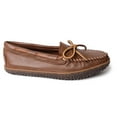 thumbnail image 2 of Minnetonka Women's Deerskin Tread, Carmel, Size 9.5 Tan, 2 of 6