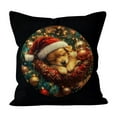 thumbnail image 2 of Uuiauoio Christmas Holiday Pillow Cover, Festive Themed Sofa Decor , Seasonal Home Decoration for Living Room and Bedroom Styling, Machine Washable Throw Pillow Case, 2 of 6
