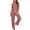 Rose Red, variant on XBASW Women's Spring Fall Pajamas Set V-Neck Sleepwear Loose Casual Jammies 2 PCS Knit Tops+ Pants PJS Outfit S-XXL