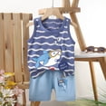 thumbnail image 2 of XDZJLR Baby Girls Outfits Children'S Tank Cartoon Printed Summer Dress for Sets, 2 of 5