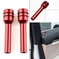 thumbnail image 1 of 2 Pcs Boutons de Verrouillage en Aluminium Rouge pour Accessoires Intérieurs Automobiles, 1 of 4