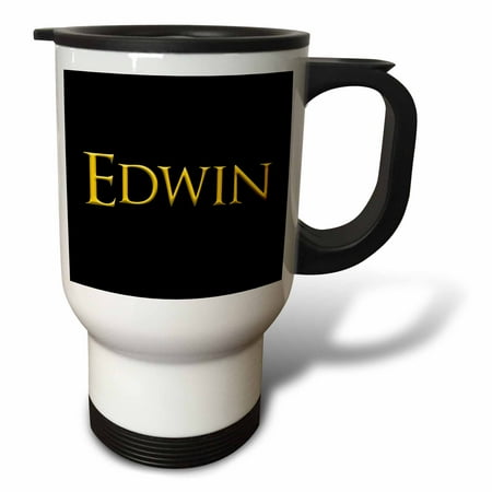 

Edwin trendy man name in the America. Yellow on black talisman 14oz Stainless Steel Travel Mug tm-327990-1
