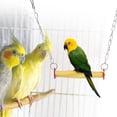 thumbnail image 3 of Bird Perch,Yellow Hanging Bird Parrot Bird Standing Perch Parrot Perch Stand Luxury Finish, 3 of 10