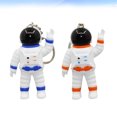 thumbnail image 5 of KAKOWELY 2 llaveros divertidos de astronauta con luz LED y sonido, llavero decorativo, regalo de cumpleaños para niños., 5 of 5
