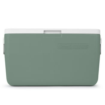 Coleman Chiller 48-Quart Hard Cooler, 45.4-Litre Portable Beach and Ice Chest Camping Cooler, Hickory Moss