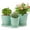 456Mint-Green, variant on BUYMAX 4+5+6 Inch Set of 3 Ceramic Plant Pots, White, Nature Flower Pots with Drainage Hole and Tray Indoor Planter Pots