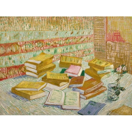Vincent Van Gogh Shirt - The Yellow Books Post-Impressionist Reading Still Life Painting Print Wall Art By Vincent van Gogh