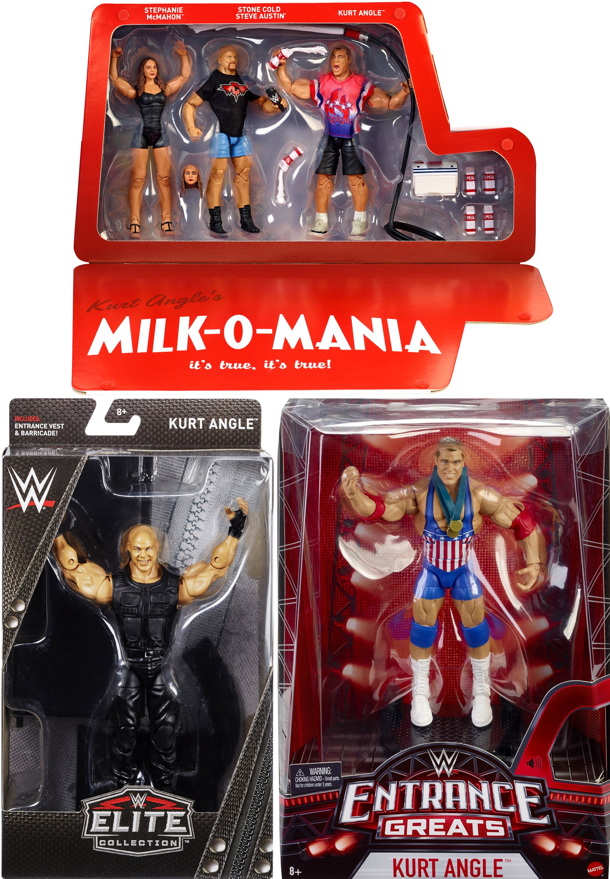 WWE Wrestling Mattel Elite Entrance Greats Exclusive Flashback Kurt Angle Figure 