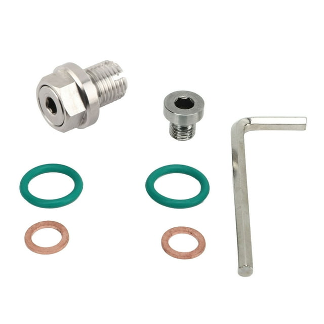 Oil Drain Plug, Oversize Drain Plug Stainless Steel Self Tapping Oil Pan Thread Repair Kits with Hex Wrench O Gasket M14.1-1.5x15mm Engine Oil Drain Plug