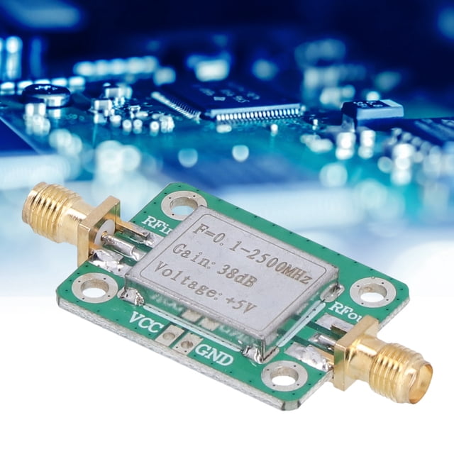 Amplificador RF, Fácil Instalación Placa Receptora De Microondas De Alta Ganancia De 38 DB Eficiente Bajo Nivel De Ruido Durable Para Bricolaje