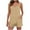 Khaki, variant on Zekutng 2 Piece Sets for Women V-Neck Sleeveless Camisole Top and Pocket Short,Sizes S-2XL