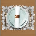 thumbnail image 2 of Decozen Placemats Set of 6 Dining Table Linen Ivory 14"x20" Rectangle Polyester - Alois Collection, 2 of 8