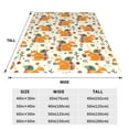 thumbnail image 3 of Honeii Squirrel With Colorful Tail Print Fleece Blanket - Throw Blanket for Bed, Sofa, Couch, Camping, and Travel , Microplush Ultra Soft Warm Blanket-60"x50", 3 of 7