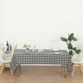 thumbnail image 6 of (1 Pc) Checker Black Pattern Premium Rectangle Heavy-Duty Plastic Table Covers ( Reusable), 6 of 6