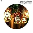 thumbnail image 2 of Christmas String Light Decorative Safe Cute Christmas LED Snowflake Wrought Iron Pendant Light for Shop, 2 of 8