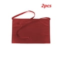 thumbnail image 4 of Cintura corta Delantales para hombres con bolsillos Professional Home Suministros Media longitud para la parrilla Restaurante Bar tienda Cafés Purplish Rojo 2 piezas Scienceny HA012091-03, 4 of 7