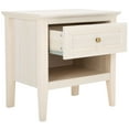 thumbnail image 5 of SAFAVIEH Sondra Traditional 2 Drawer Nightstand,Bleached White/Gold, 5 of 14
