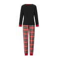 thumbnail image 4 of Fiomva Christmas Family Matching Pajamas Long Sleeve Pj Set Festival Party Sleepwear with Button S-XXL, 4 of 9