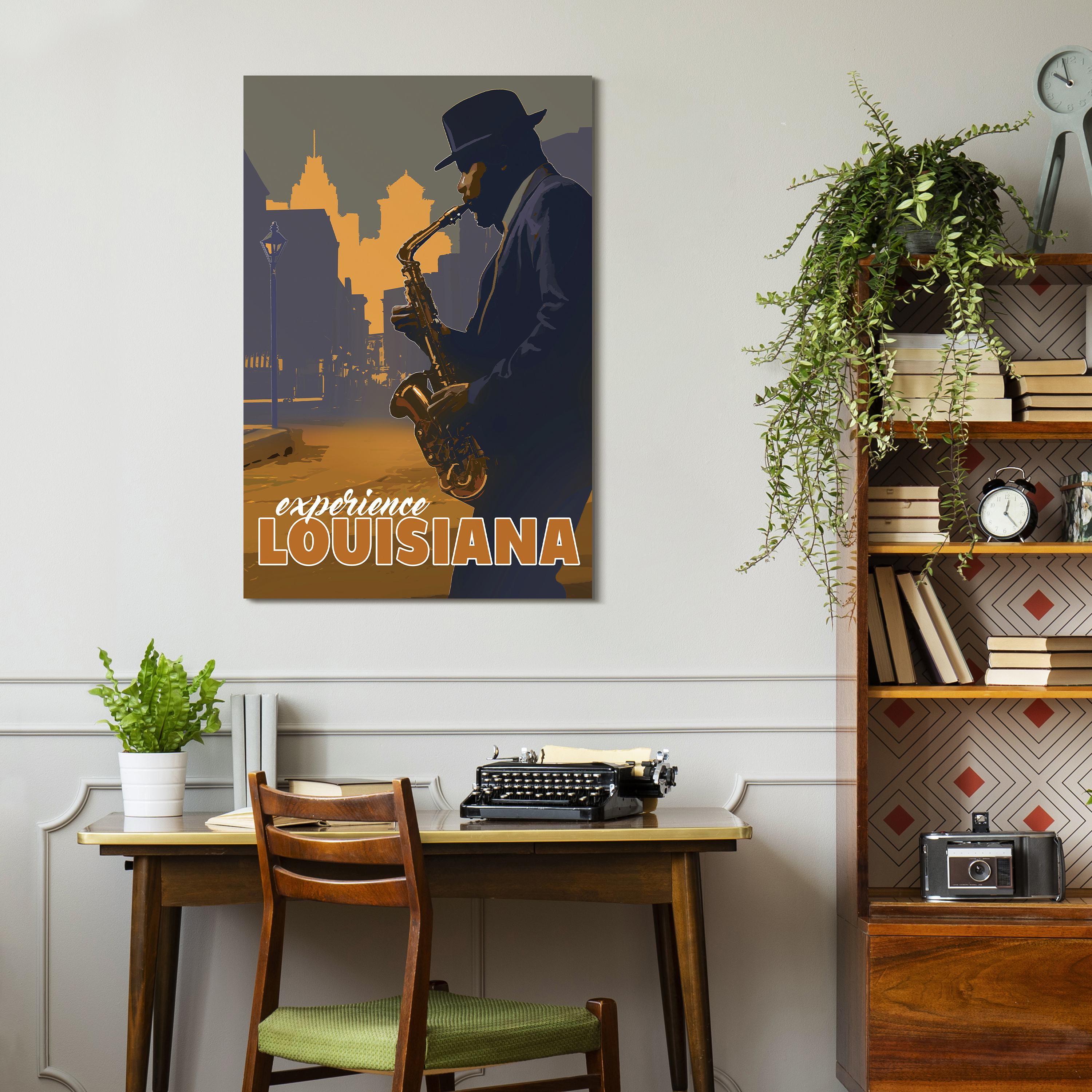 Down In The Bayou & New York Minute Frameless Free Floating Tempered Glass Wall Art , 36" x 24" each