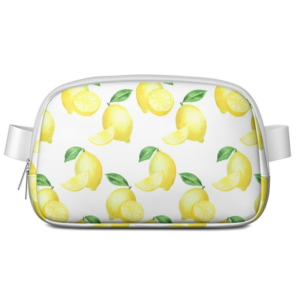 Lemon Fruit Fanny Pack – Cute Yellow Belt Bag with Fresh Citrus Print for Summer & Lemon Lovers
