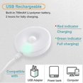 thumbnail image 3 of Motion Sensor Light Indoor Induction Lamp for Corridor, Cabinet, Closet, Wardrobe, Stairs, Bedroom, Kitchen, Basement, USB Rechargeable Portable LED N, 3 of 5