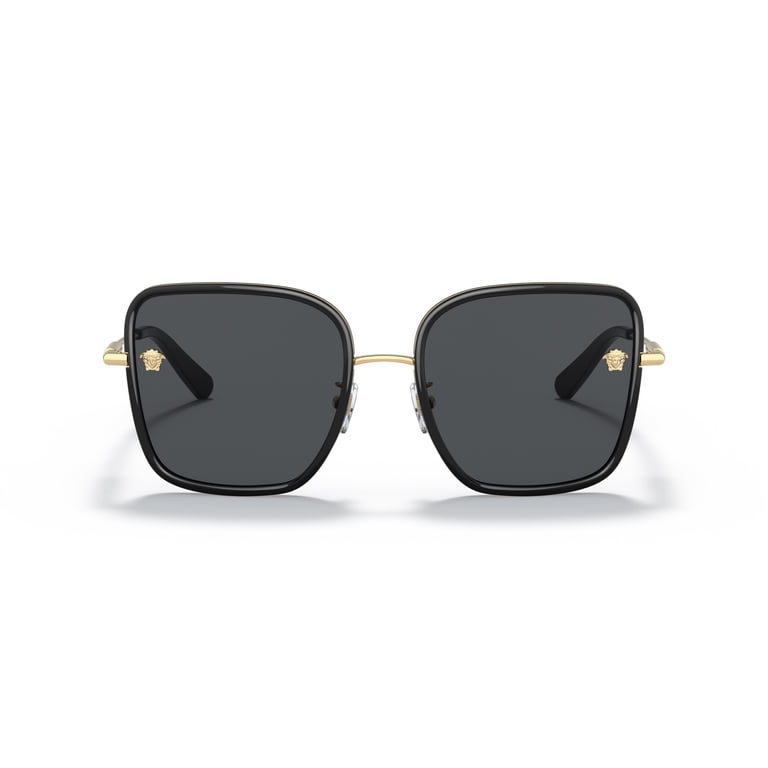 Versace Square Sunglasses with Dark Grey Lens Amazon.com: Versace Man Sunglasses Black Frame, Dark Grey  main image 4