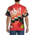 thumbnail image 2 of Naloa Sushi Men's T-Shirt Sport T-shirt Men's Basic Tee Casual Men's Shirt, Round Neck, Short Sleeves - Small, 2 of 5