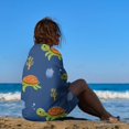 thumbnail image 4 of GZHJMY Microfiber Beach Towels Oversized Cute Marine Little Turtles Absorbent Soft Bath Towels Quick Dry 1 Pack Thin Lightweight Pool Shower Towels for Swimming Gym 31x51 Inch Bath Towels, 4 of 5