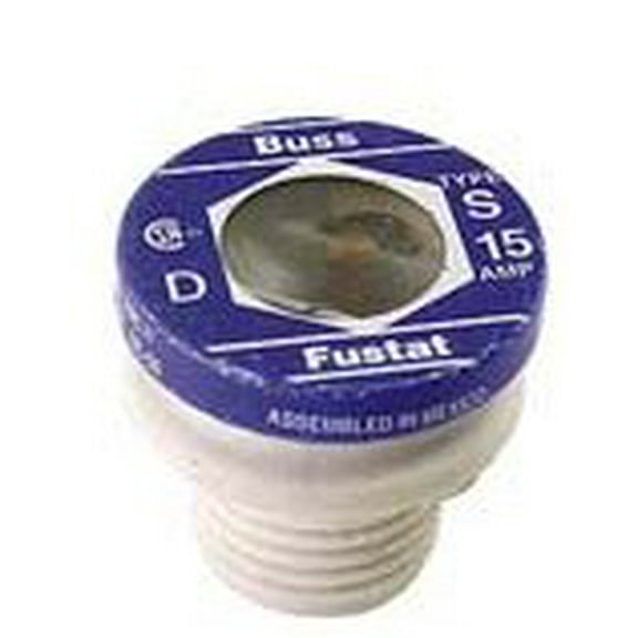 BUSSMANN S-1/2 - 1/2 Amp Type S Time-Delay Dual-Element Plug Fuse Rejection Base 125V Ul Listed (Pack of 1)