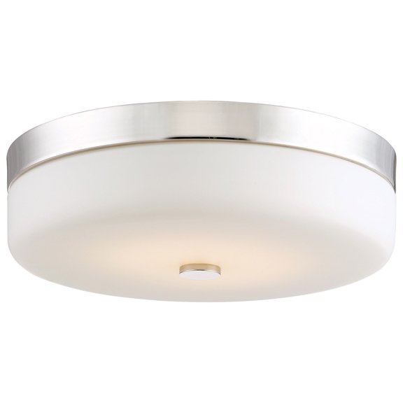 Nuvo Lighting LED EMR Flush Polished Nickel Fixture