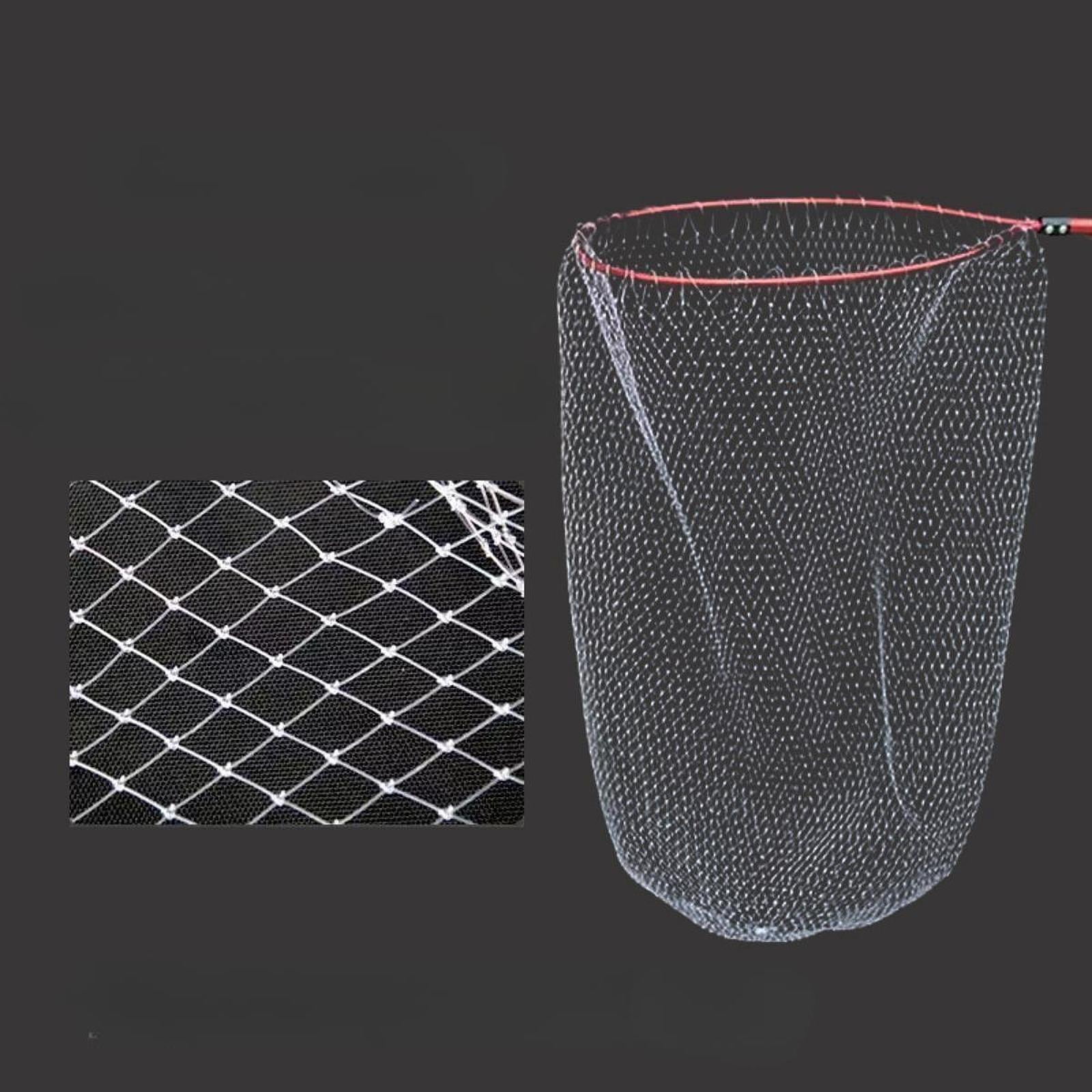 GARENDE Fishing Net Landing Net Extendable Telescopic Handle Lightweight Mesh Net Fishes Catching Releasing Net for Catfish Dragonfly Double Section