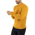 thumbnail image 5 of X RAY JEANS Mens Mock Neck Sweater Pullover, Mustard, 3XL, 5 of 10