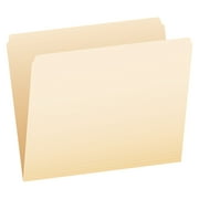 Pendaflex File Folders, Letter Size, Manila, Straight Cut, 100/BX