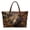 Bear American Flag Forest, variant on ZUXONGSY Butterfly Daisy Print Tote Bag for Women Pu Leather Handle Handbag Waterproof Satchel Handbags with Inner Pocket for Travel Vacation