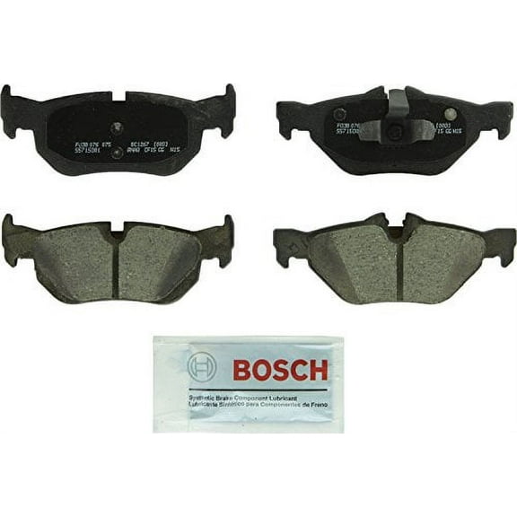 Bosch BC1267 QuietCast Premium Ceramic Disc Brake Pad Set For Select BMW 1 Series M, 128i, 323i, 328i, 328i xDrive, 328xi, X1; Rear