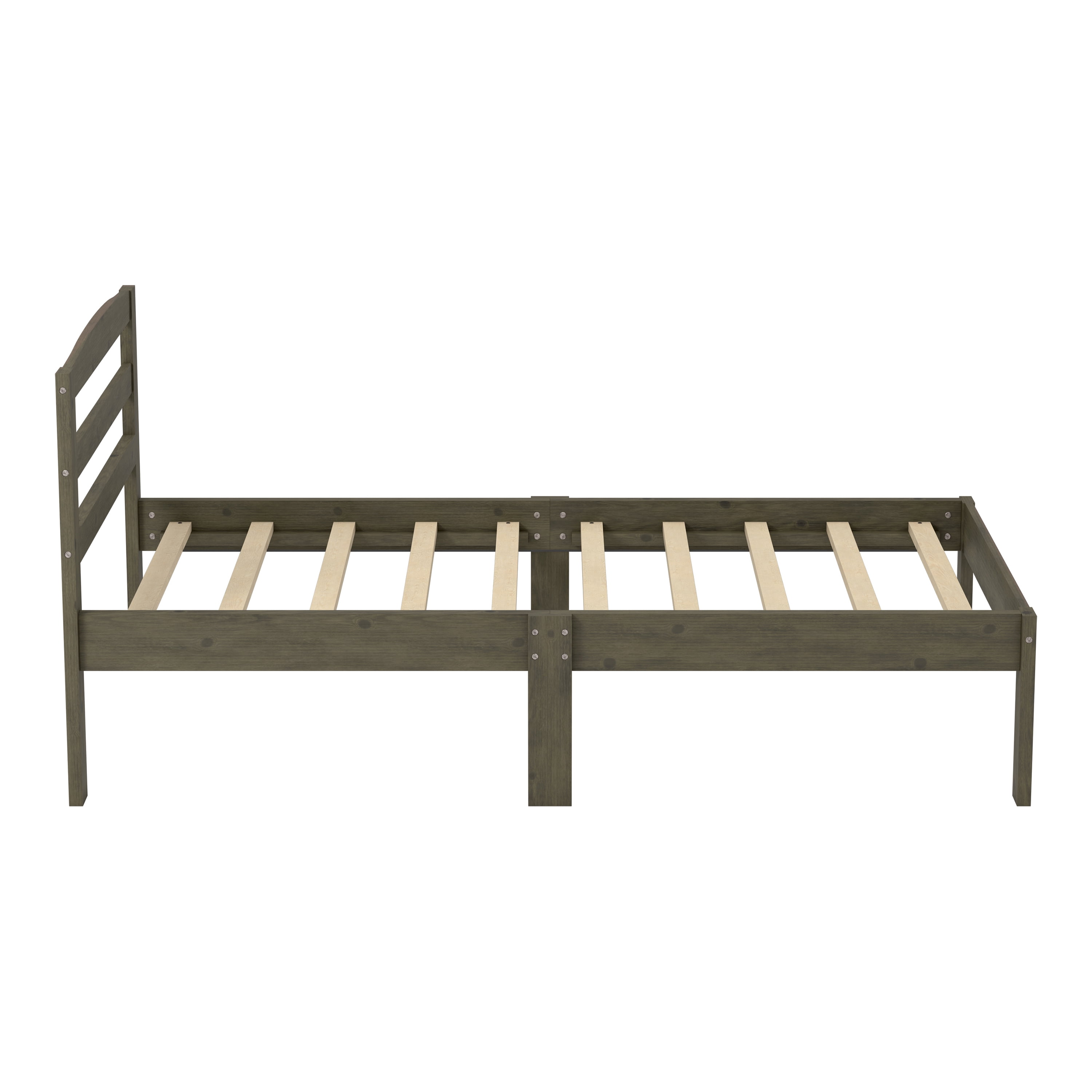 Furniture of America Knott Mattress Ready Wood Brushed Gray Twin Kids Bed