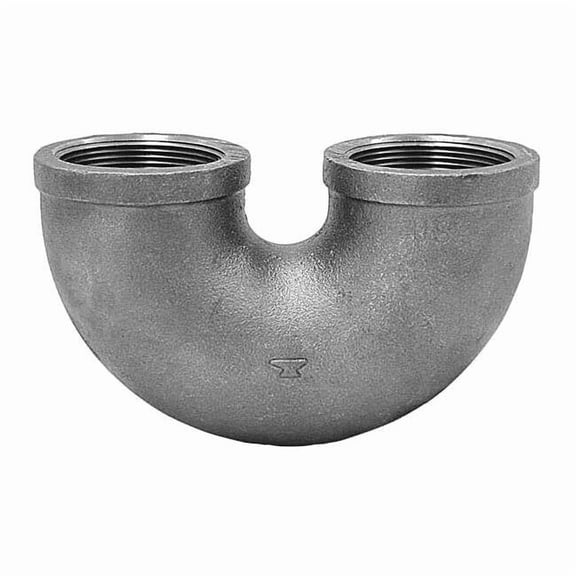 Open Return Bend Open Return Bend, 3/4" Pipe, FNPT, Malleable Iron, Class 150