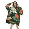 Art feature abstract Adults can wear blanket hoodiesushi oversized