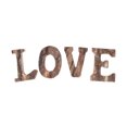 thumbnail image 2 of Bloques de madera con letras en forma de amor, recortes decorativos Retro independientes para decoración de mesa de pared del hogar, 4 Uds., 2 of 8